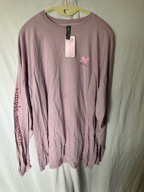 Simply Southern: Lavender Tracker- Long Sleeve Tee- Pink Elephant- XXL